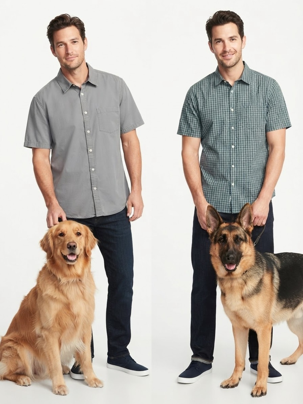 Men's Short-Sleeve Button-Up Shirts (2) Men’s Old Navy button ups size XL